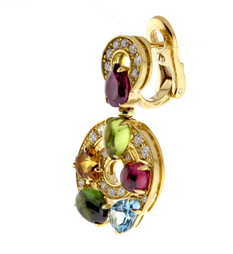 BGL-OR853002-339141 ring colorful treasure ear clip earrings