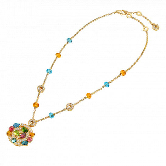 BGL-CL852929-338229 large ring colorful treasure necklace