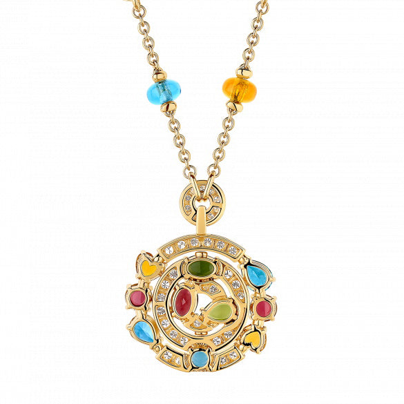 BGL-CL852929-338229 large ring colorful treasure necklace