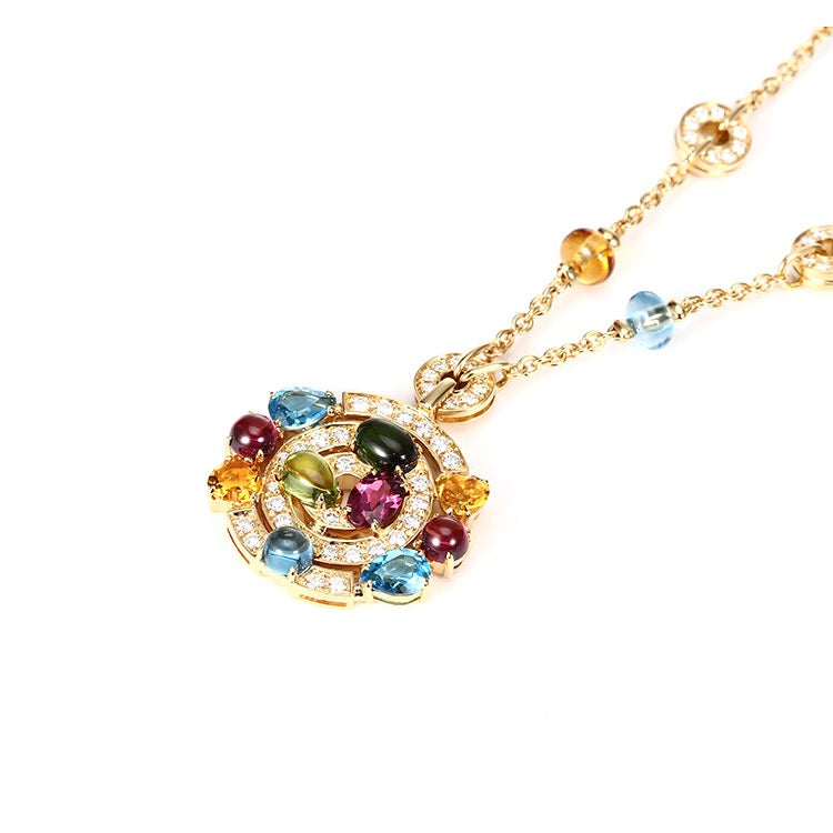 BGL-CL852929-338229 large ring colorful treasure necklace