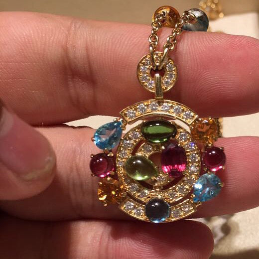 BGL-CL852929-338229 large ring colorful treasure necklace