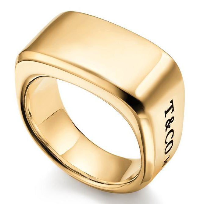 TIF66695204 letter light gold generous gold ring