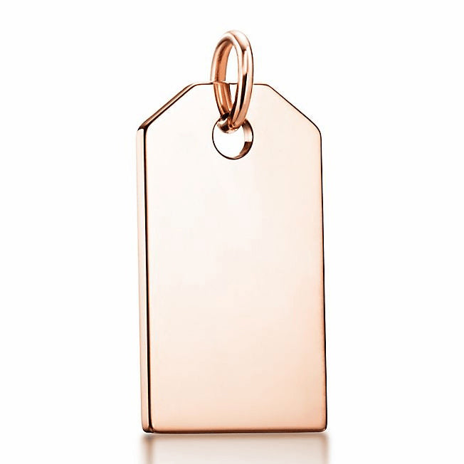TIF41784009 guest version light gold tag pendant