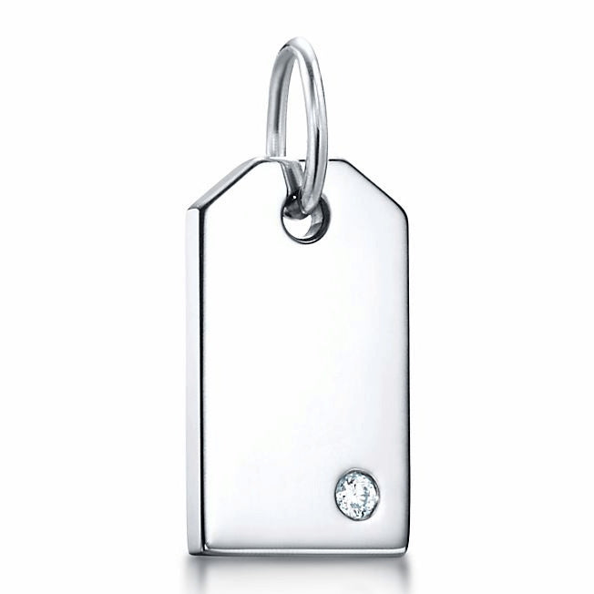 TIF66407808 guest version single diamond tag pendant
