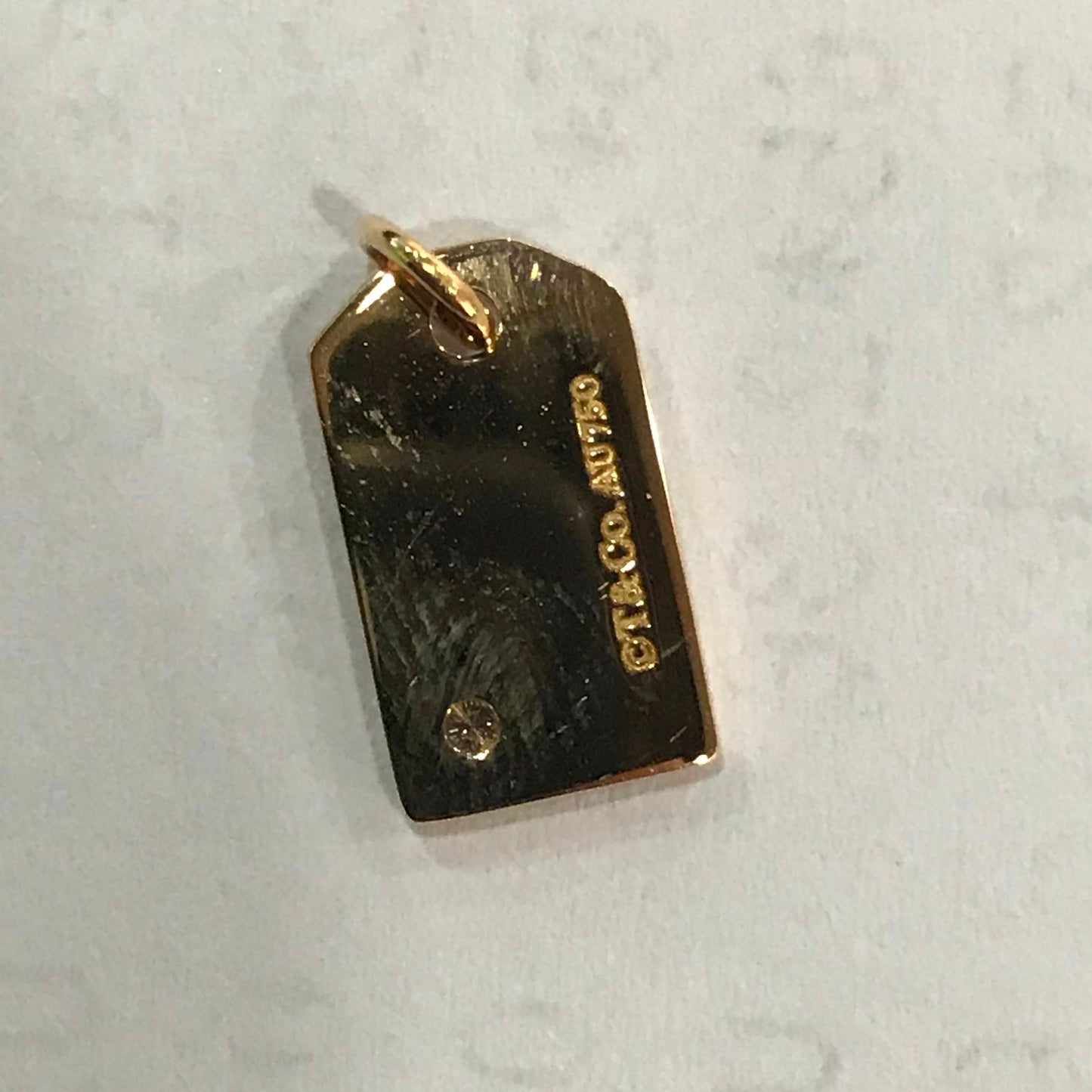 TIF66407808 guest version single diamond tag pendant