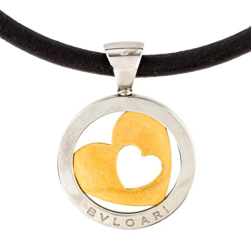 BGL-CL606172 light gold heart-shaped hollow color round pendant