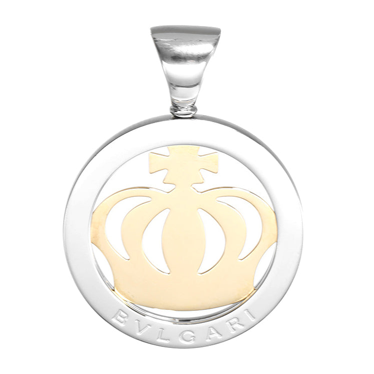 BGL-CL250274 light gold crown color round pendant