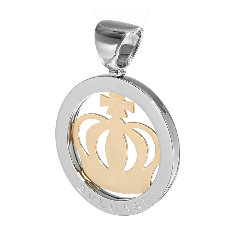 BGL-CL250274 light gold crown color round pendant