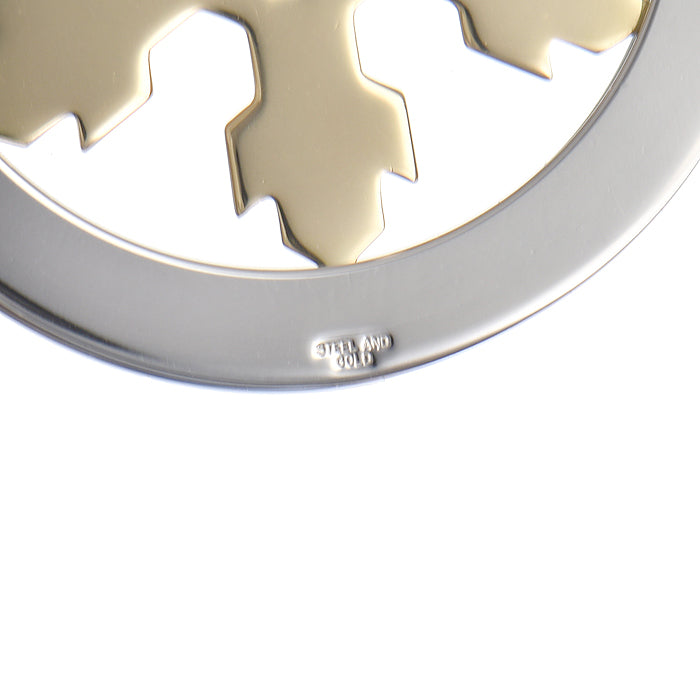 BGL-CL96593 light gold snowflake color round pendant