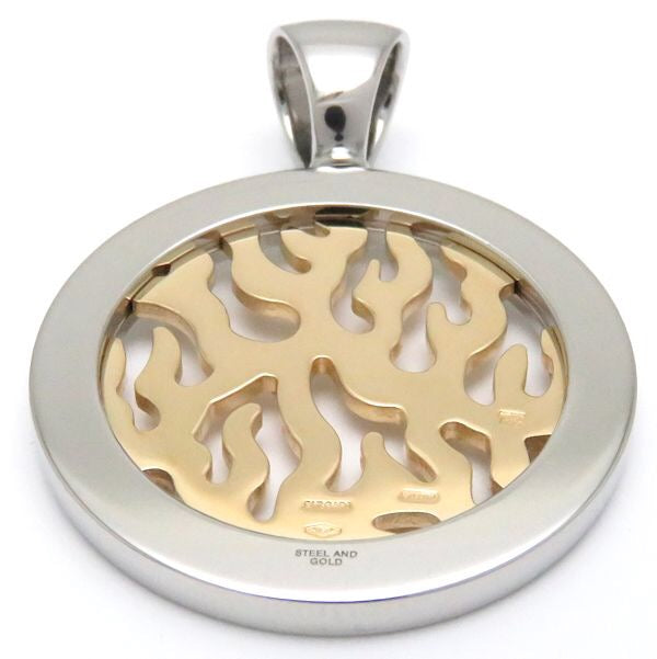 BGL-CL104335 color flame with diamond round pendant
