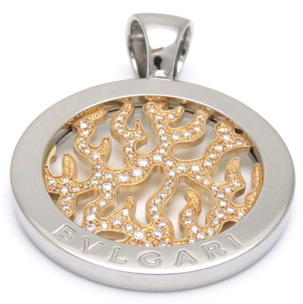 BGL-CL104335 color flame with diamond round pendant