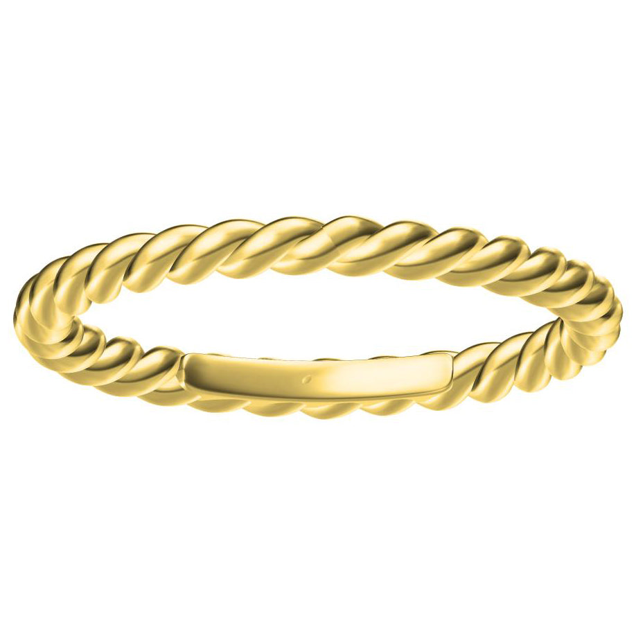 TIF3641579 light gold twisted rope ring