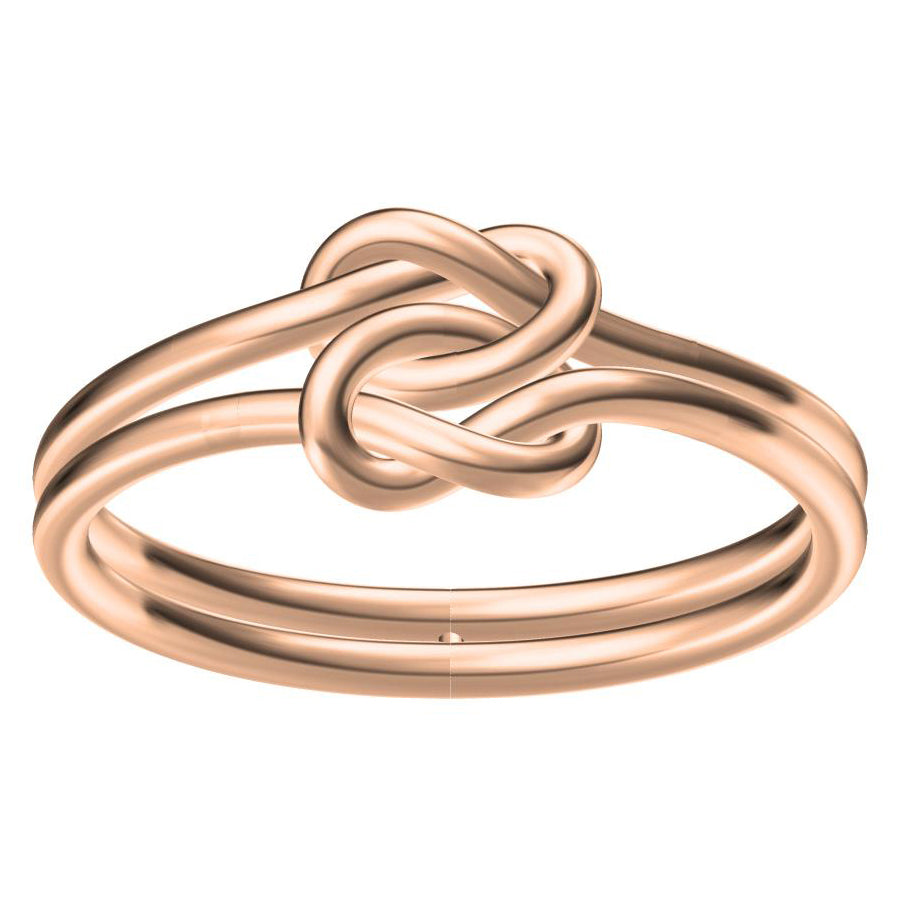 TIF44654983 light gold twisted rope ring