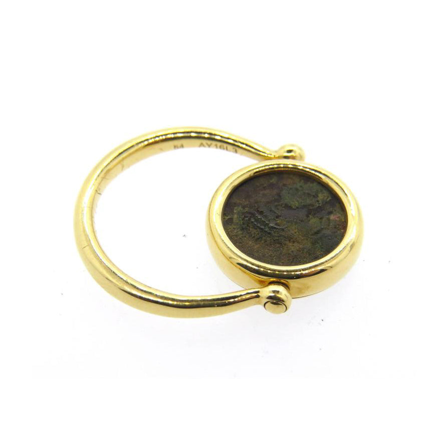 BGL-AN711220 guest version round ancient coin rotating ring gold coin