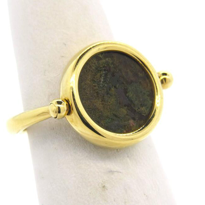 BGL-AN711220 guest version round ancient coin rotating ring gold coin