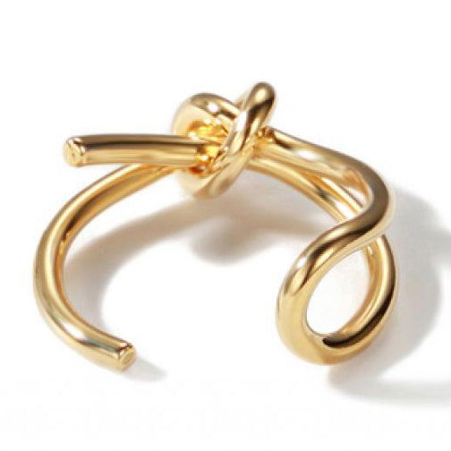 TIF28723399 light gold open twisted rope ring