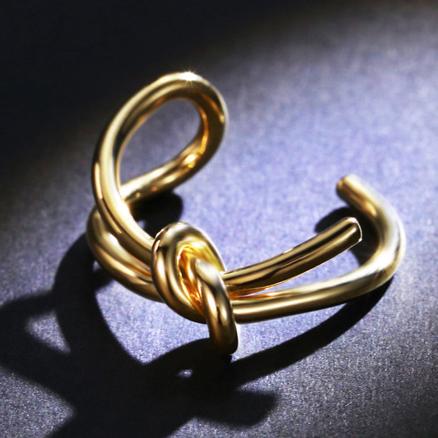 TIF28723399 light gold open twisted rope ring