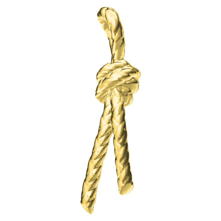 TIF20350694 light gold twisted rope pendant