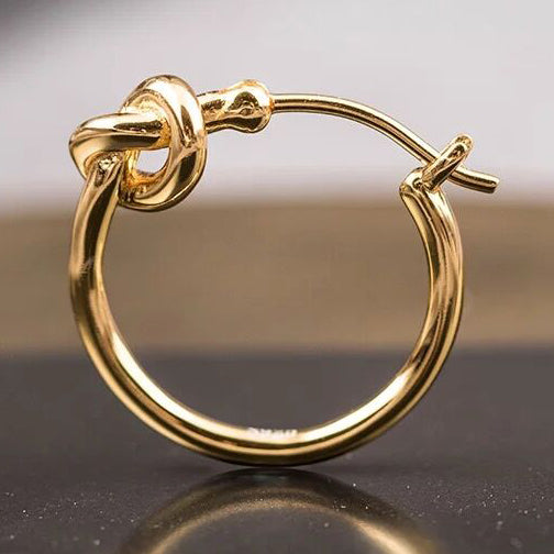 TIF3820167 light gold rope earrings