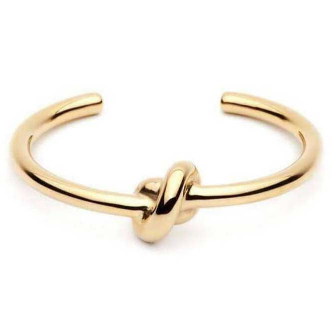 TIF26223653 light gold knot open bracelet