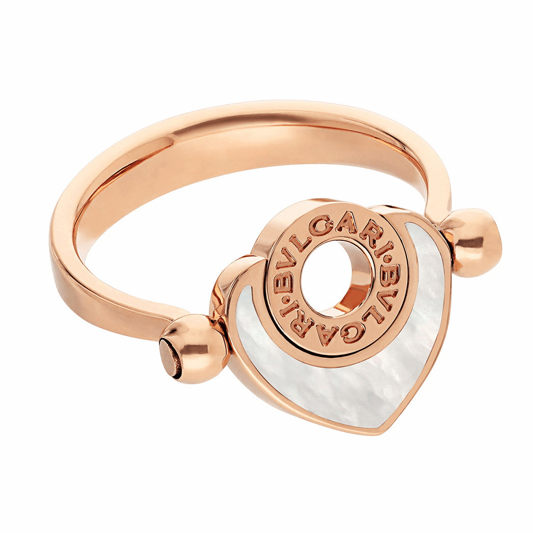 BGL-AN857851 heart white shell ring