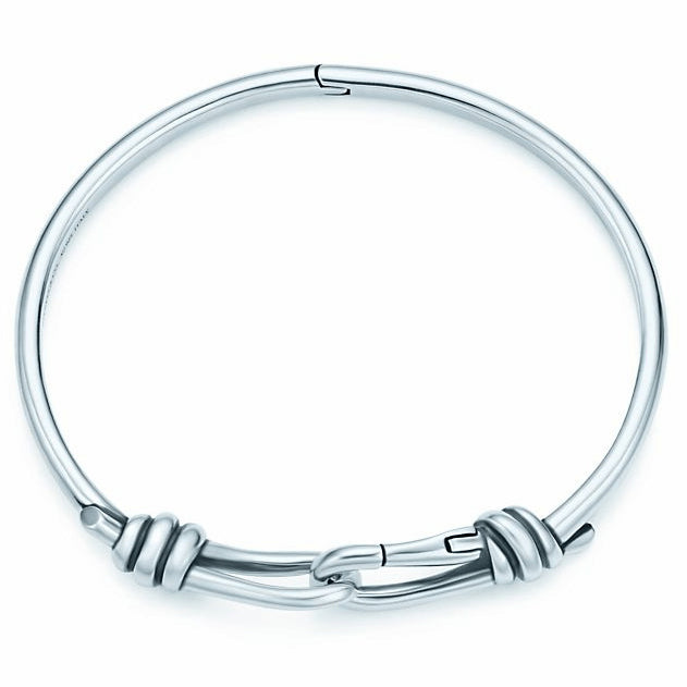 TIF21508321 light gold twisted rope buckle bracelet