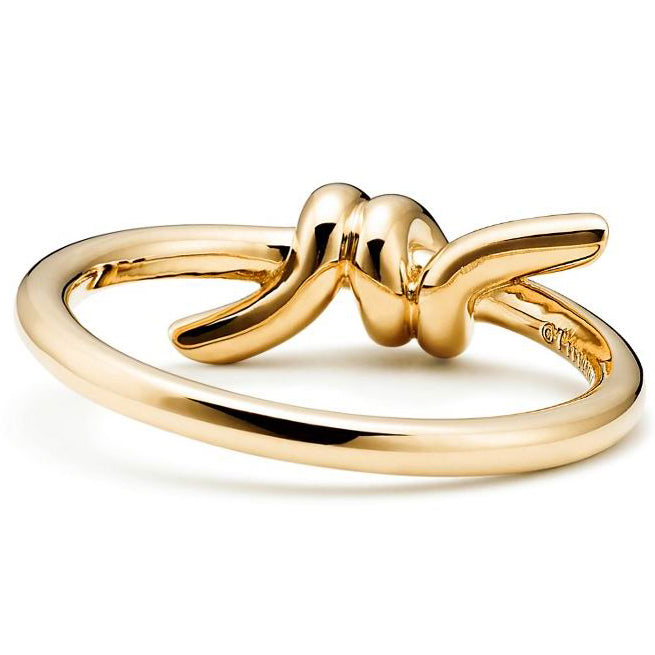 TIF31558600 light gold single circle twisted rope ring (guest version)