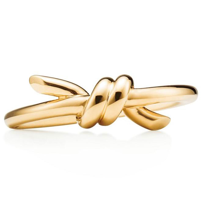 TIF31558600 light gold single circle twisted rope ring (guest version)