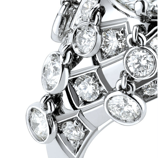 BGL-261780 Crossed Four Claw Diamond Ring