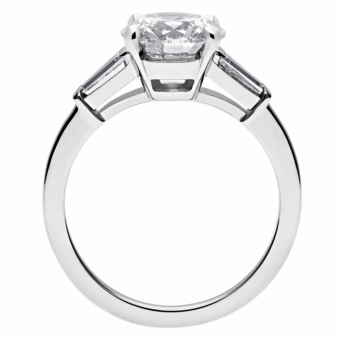 BGL-331636交叉四爪双副石肩款钻戒主石约1ct