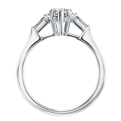 BGL-AN819939 water drop diamond ring double stone shoulder trapezoid ring