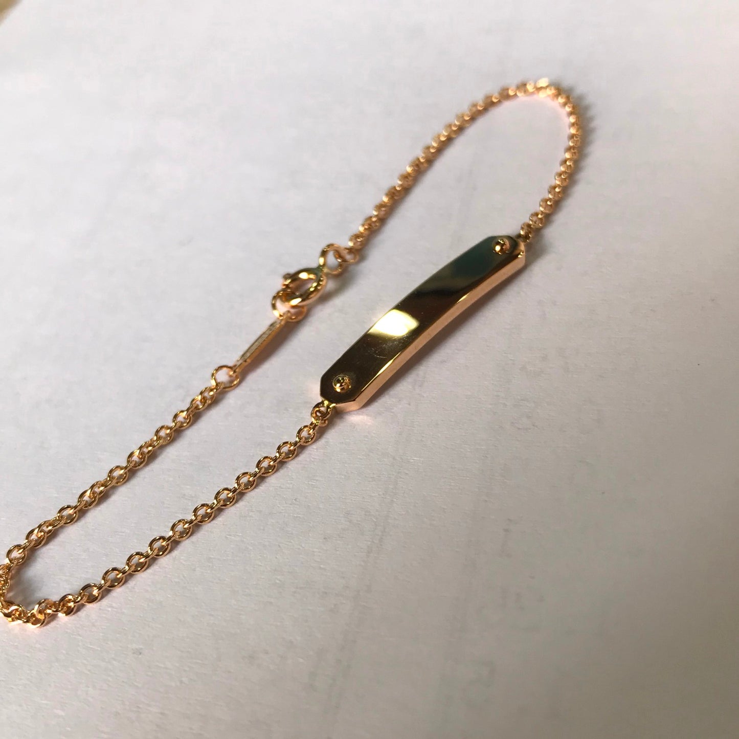 TIF37164313 guest version light gold long bracelet