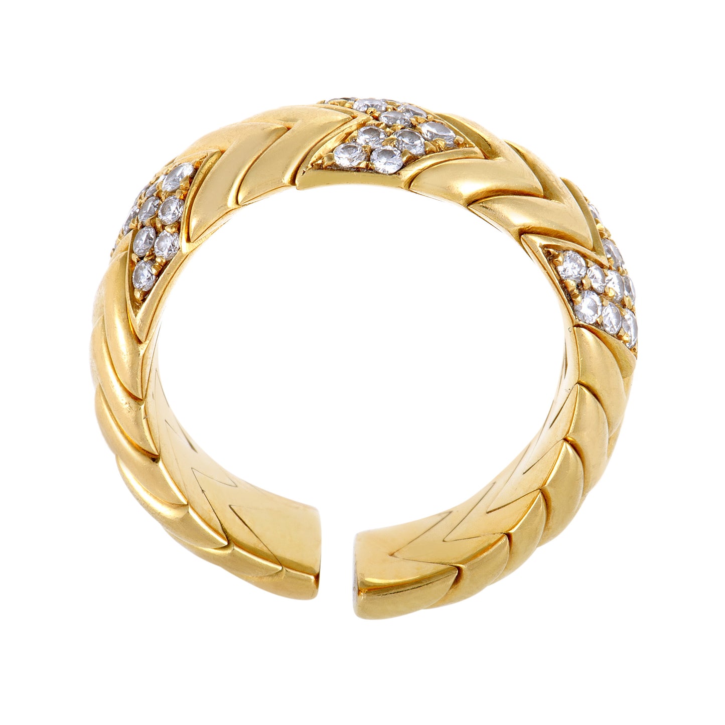 BGL-AN541296 Shrapnel Lightning Open Row Ring