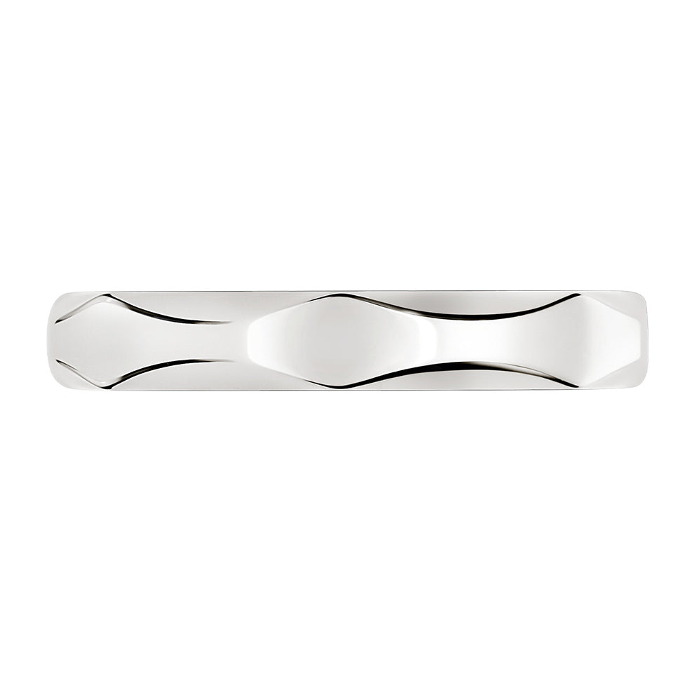 BGL-AN857693 light gold irregular section bamboo strip ring