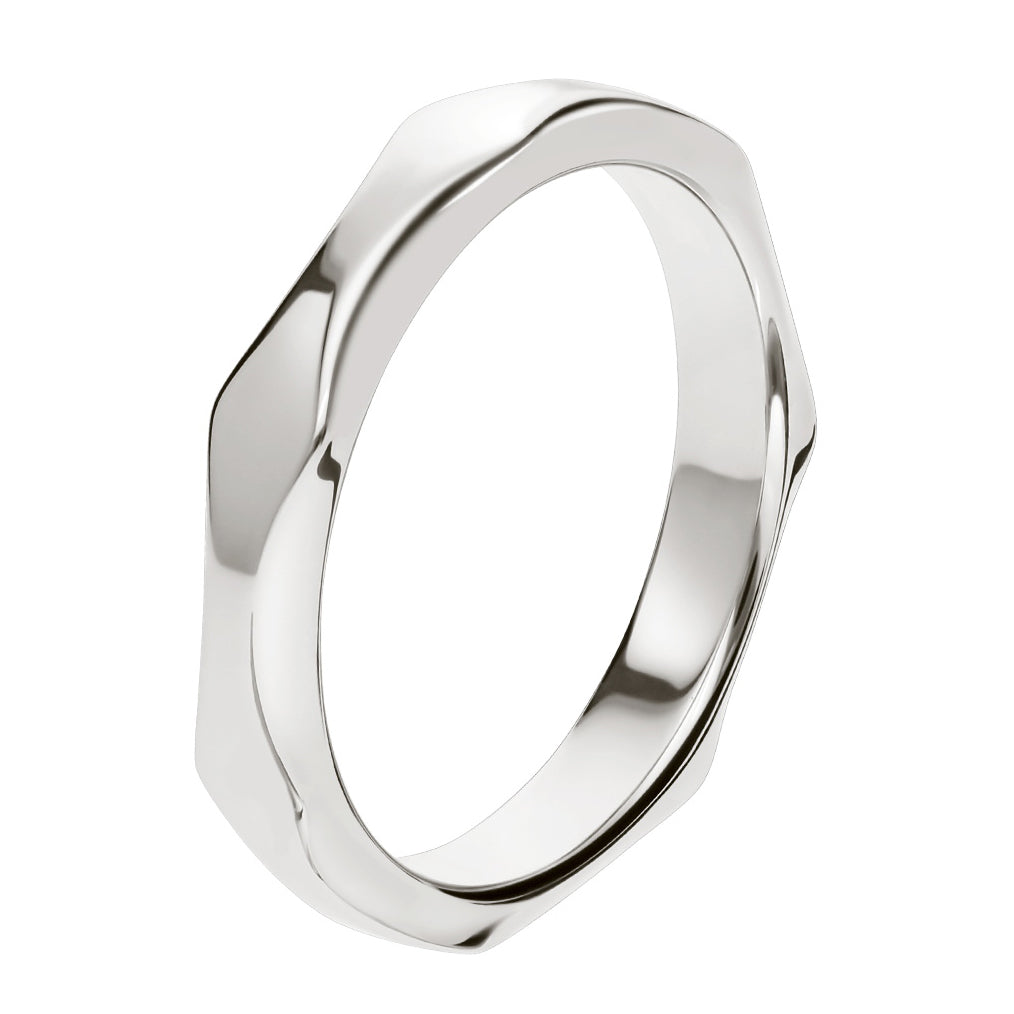 BGL-AN857693 light gold irregular section bamboo strip ring