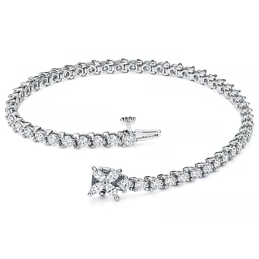 TIF87991673 full marquise round diamond bracelet