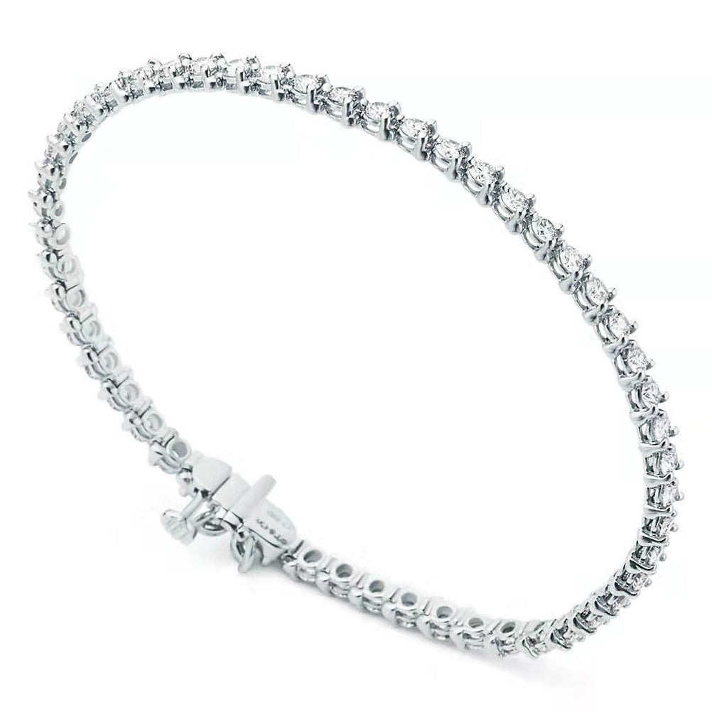 TIF87991673 full marquise round diamond bracelet