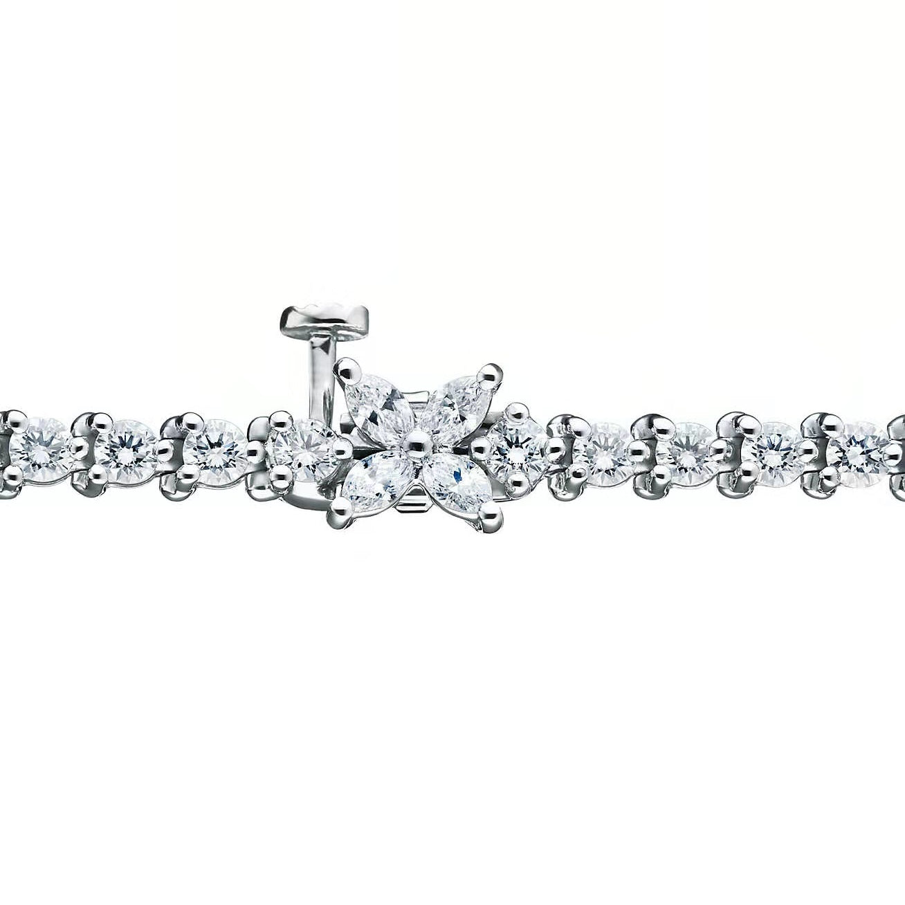 TIF87991673 full marquise round diamond bracelet