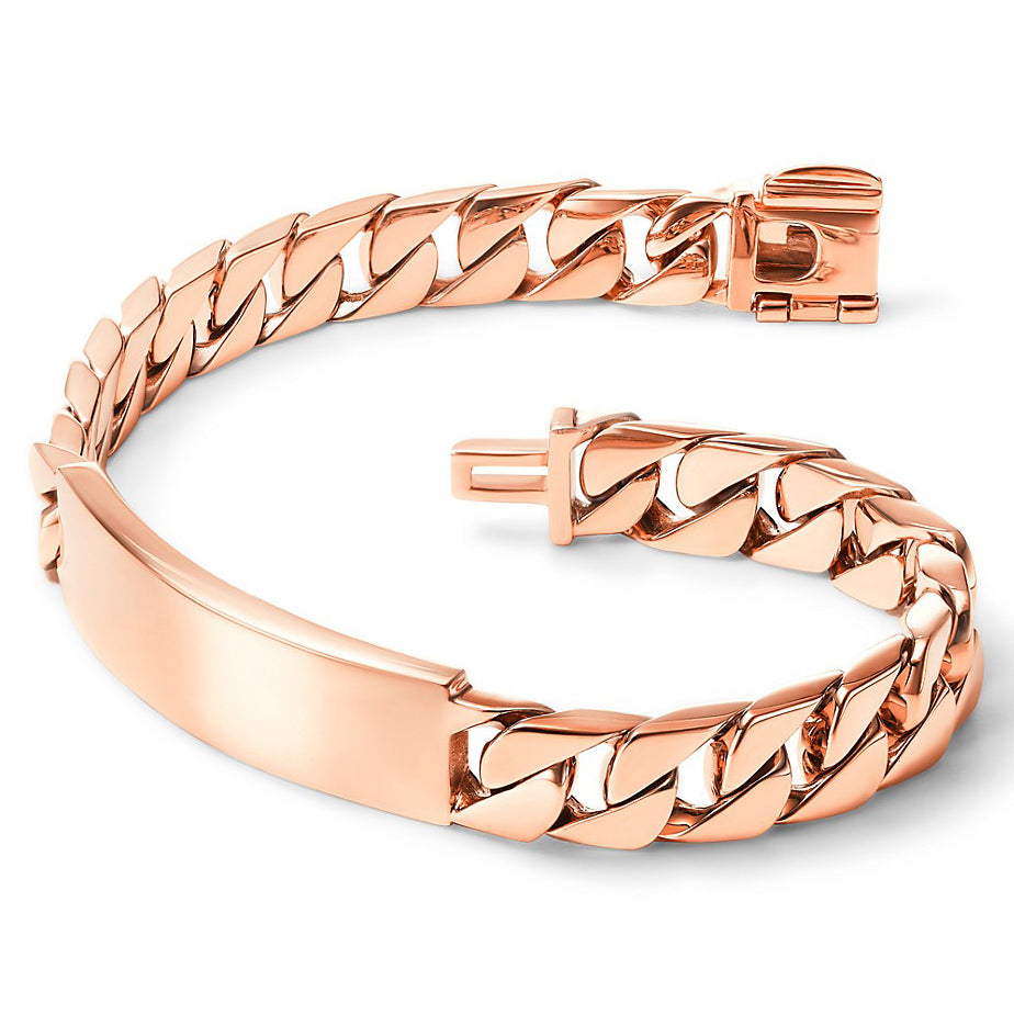 TIF59329789 glossy gold denim chain bracelet