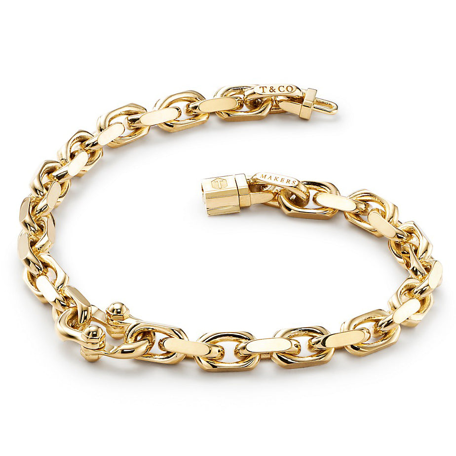 TIF63526517 light gold buckle men's bracelet