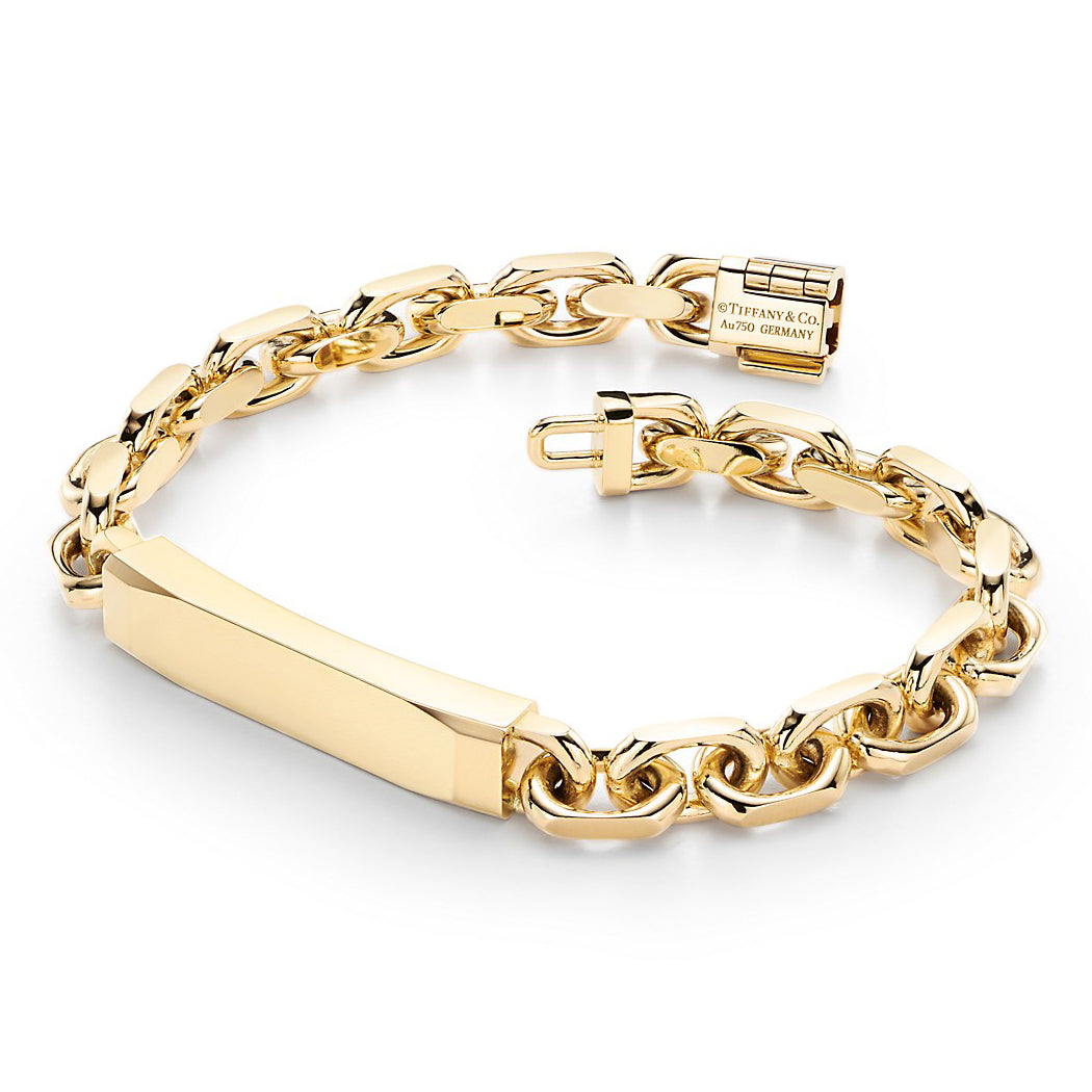 TIF72908601 light gold long men's bracelet