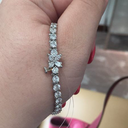 TIF60080483 large diamond version marquise round diamond bracelet