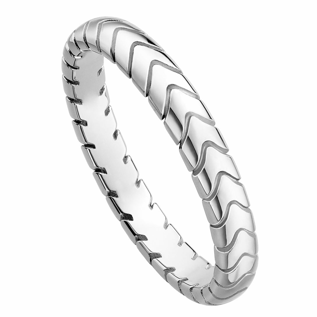 BGL-AN856816 narrow version snake pattern light gold bar ring 3mm customer version ring
