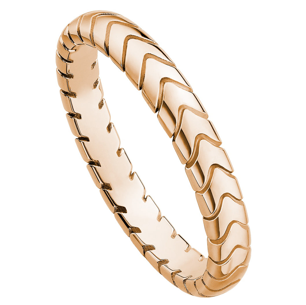BGL-AN856816 narrow version snake pattern light gold bar ring 3mm customer version ring