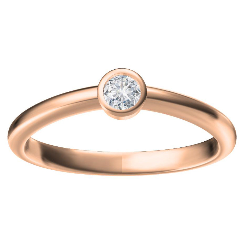 TIF69104960 bezel set bright gold arm ring