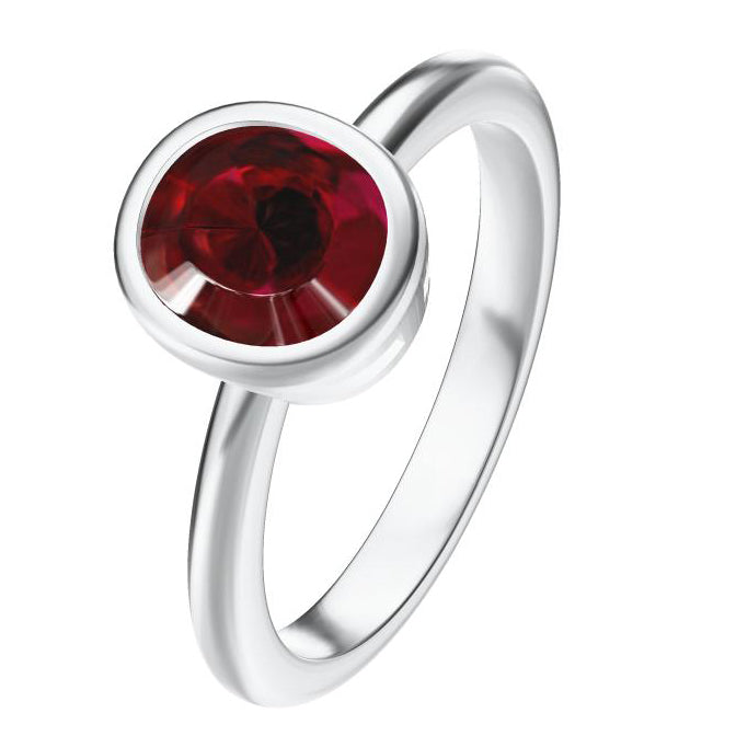 TIF79567458 bezel-set colorful gemstone egg-shaped stone ring