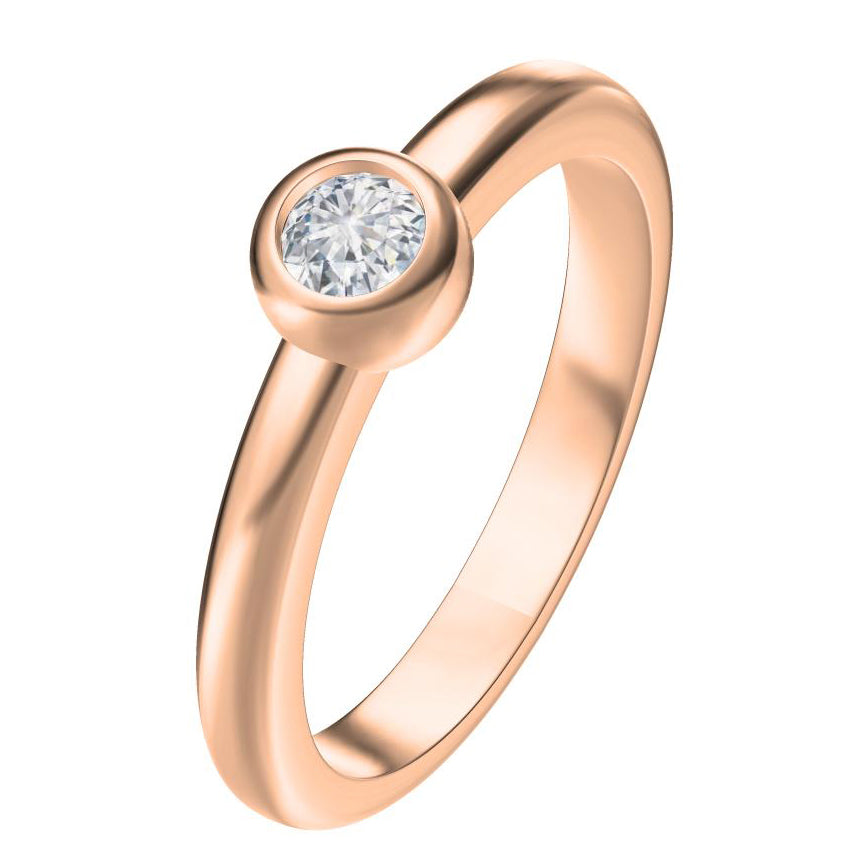 TIF47875204 single diamond bezel setting ring
