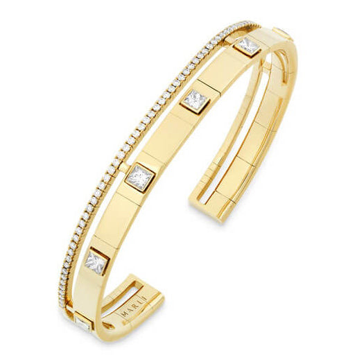 MR-CHEL-B10 square diamond bracelet