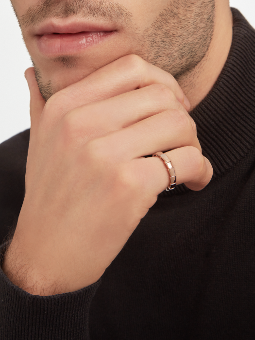 BGL-AN856868 narrow version snake body light gold bar ring guest version