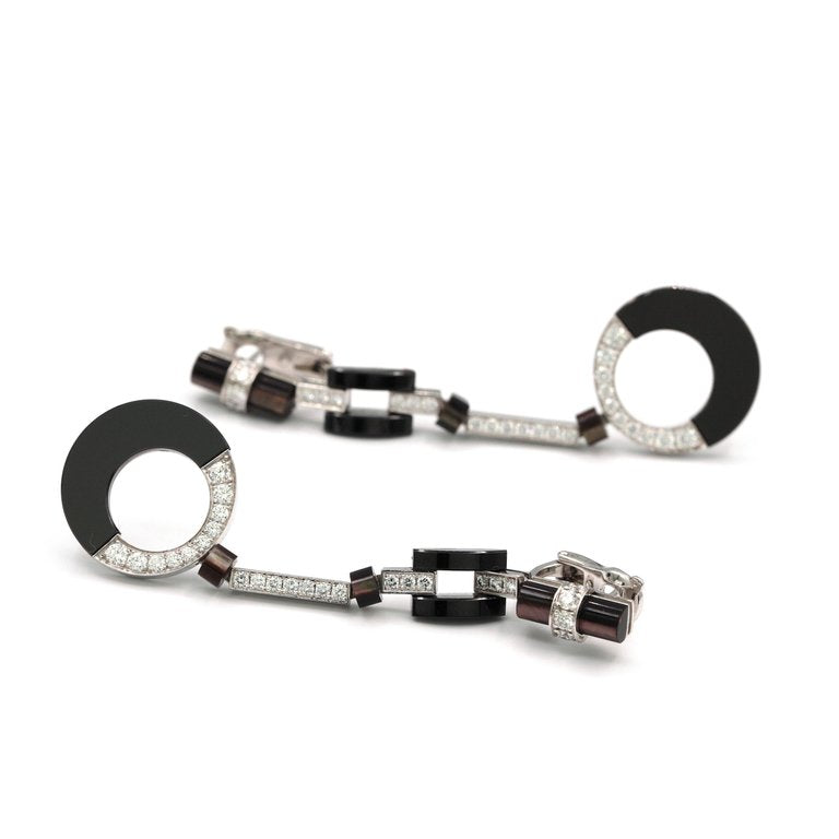 KDY-D7583787 ring black onyx long ear clip guest version
